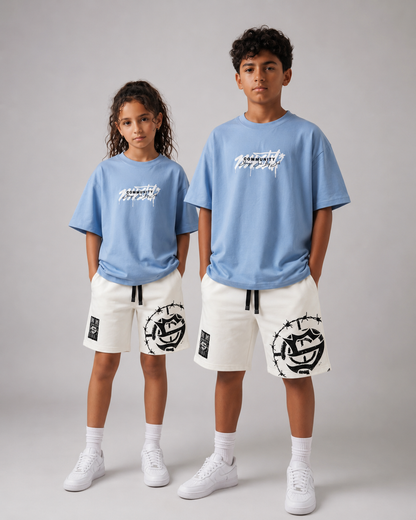 Community baby blue t-shirt